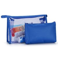 Women's Medium Pvc Solid Color Basic Square Zipper Cosmetic Bag Wash Bag sku image 3