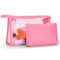 Women's Medium Pvc Solid Color Basic Square Zipper Cosmetic Bag Wash Bag sku image 5