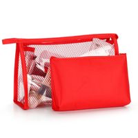 Women's Medium Pvc Solid Color Basic Square Zipper Cosmetic Bag Wash Bag main image 1