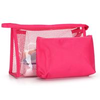 Women's Medium Pvc Solid Color Basic Square Zipper Cosmetic Bag Wash Bag sku image 6