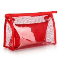 Women's Medium Pvc Solid Color Basic Square Zipper Cosmetic Bag Wash Bag main image 3
