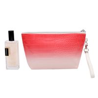 Women's Pu Leather Gradient Color Crocodile Vintage Style Shell Zipper Cosmetic Bag Wash Bag main image 4