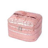 Basic Solid Color Polyester Square Makeup Bags sku image 5