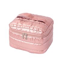 Basic Solid Color Polyester Square Makeup Bags main image 2