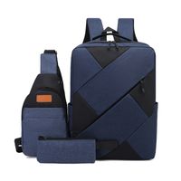 Splicing Casual Business Daily Laptop Backpack sku image 4