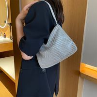 Women's Pvc Solid Color Elegant Vintage Style Square Magnetic Buckle Shoulder Bag Underarm Bag main image 2
