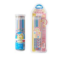 1 Set Round Dots Class Learning Wood Cute Pencil main image 6