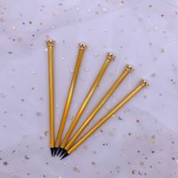 1 Piece Solid Color Class Learning Wood Retro Classic Style Pencil sku image 2