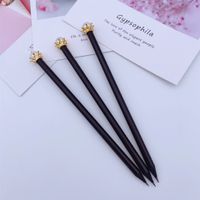 1 Piece Solid Color Class Learning Wood Retro Classic Style Pencil main image 5