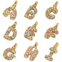 1 Piece Glam Letter Copper Inlay Jewelry Accessories sku image 1