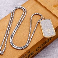 Simple Style Cross Stainless Steel Plating Titanium Steel 18K Gold Plated Men's Pendant Necklace main image 4