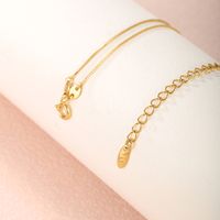 Simple Style Commute Heart Shape Copper Alloy Plating 24k Gold Plated Women's Necklace main image 7