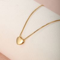 Simple Style Commute Heart Shape Copper Alloy Plating 24k Gold Plated Women's Necklace main image 9