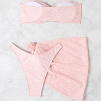 Women's Modern Style Simple Style Solid Color 3 Pieces Set Bikinis Swimwear main image 4