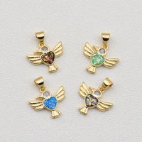1 Piece Basic Bird Copper Plating Inlay Jewelry Accessories main image 2