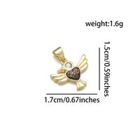 1 Piece Basic Bird Copper Plating Inlay Jewelry Accessories sku image 1