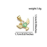 1 Piece Basic Bird Copper Plating Inlay Jewelry Accessories sku image 4