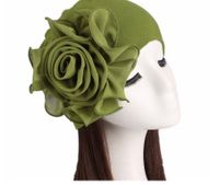 Femmes Pastorale Style Simple Couleur Unie Fleurs Sans Gouttière Bonnet main image 6