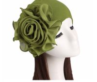 Women's Pastoral Simple Style Solid Color Flowers Eaveless Beanie Hat main image 1