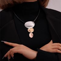 Glam Exaggerated Geometric Zinc Alloy Plating K Gold Plated Rhodium Plated Women's Necklace main image 6