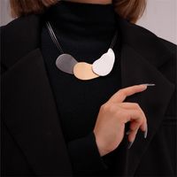 Glam Exaggerated Geometric Zinc Alloy Plating K Gold Plated Rhodium Plated Women's Necklace main image 4