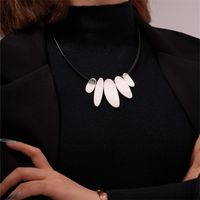 Elegant Exaggerated Geometric 304 Stainless Steel Zinc Alloy Plating K Gold Plated Rhodium Plated Women's Necklace main image 9