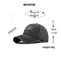 Unisex Hip-hop Retro Streetwear American Flag Curved Eaves Baseball Cap main image 2