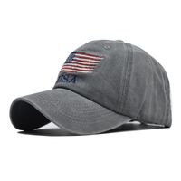 Unisex Hip-hop Retro Streetwear American Flag Curved Eaves Baseball Cap sku image 3