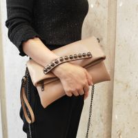 Women's Medium Pu Leather Solid Color Vintage Style Streetwear Square Zipper Shoulder Bag Crossbody Bag Square Bag main image 4