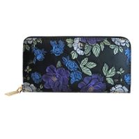 Women's Flower Pu Leather Zipper Wallets sku image 8