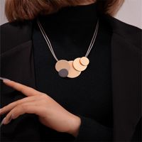 Elegant Exaggerated Geometric 304 Stainless Steel Zinc Alloy Plating K Gold Plated Rhodium Plated Women's Necklace main image 4