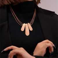 Elegant Exaggerated Geometric 304 Stainless Steel Zinc Alloy Plating K Gold Plated Rhodium Plated Women's Necklace main image 6