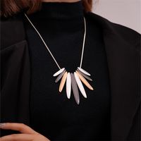 Elegant Exaggerated Geometric 304 Stainless Steel Zinc Alloy Plating K Gold Plated Rhodium Plated Women's Necklace main image 7