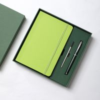 1 Piece Solid Color Class Learning Pu Leather Business Notebook sku image 21