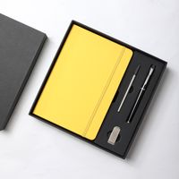 1 Piece Solid Color Class Learning Pu Leather Business Notebook sku image 20