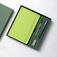 1 Piece Solid Color Class Learning Pu Leather Business Notebook sku image 28