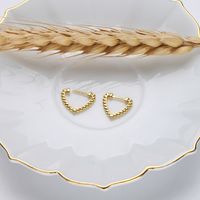 1 Pair Simple Style Commute Heart Shape Sterling Silver Earrings main image 9