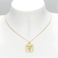 Einfacher Stil Blume Sterling Silber Überzug Vergoldet Halskette Mit Anhänger main image 5