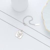 Simple Style Flower Sterling Silver Plating Gold Plated Pendant Necklace main image 9