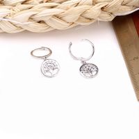 1 Pair Basic Classic Style Geometric Tree Inlay Sterling Silver Zircon Drop Earrings main image 9