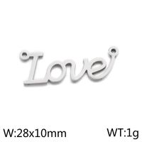 Romantic Letter Stainless Steel Jewelry Accessories sku image 2