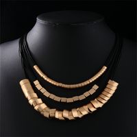 Glam Exaggerated Geometric Zinc Alloy Plating K Gold Plated Rhodium Plated Women's Necklace main image 7