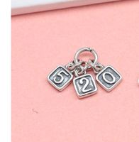 Streetwear Letter Sterling Silver Valentine's Day Jewelry Accessories sku image 3