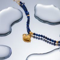 Rostfreier Stahl IG-Stil Perlen Überzug Teufels Auge Halskette Mit Anhänger main image 7