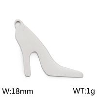 Lady High Heel Stainless Steel Jewelry Accessories sku image 1