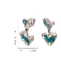 1 Pair Simple Style Classic Style Heart Shape Plating Alloy Gold Plated Drop Earrings main image 2