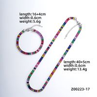 Ig-stil Einfacher Stil Rechteck Kupfer Überzug Kette Inlay Zirkon Armbänder Halskette sku image 17