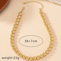 Punk Simple Style Solid Color Alloy Plating Gold Plated Women's Pendant Necklace main image 2