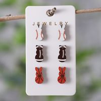 Großhandel Schmuck Retro Kaninchen Holz Ohrstecker sku image 2