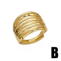 Simple Style Wings Copper Plating 18k Gold Plated Rings main image 6